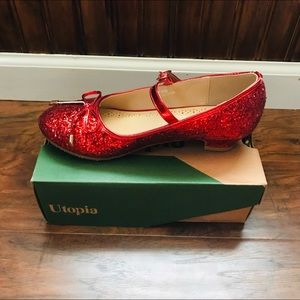 Red Glitter Heels